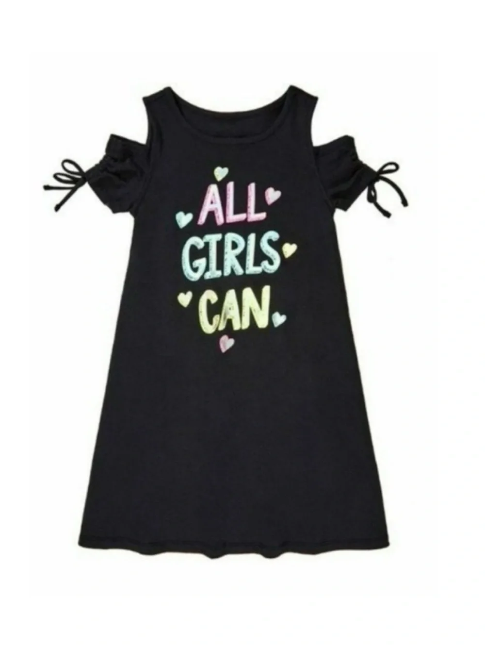 Girls clothing set mini dress leggings 2 piece outfit black yellow